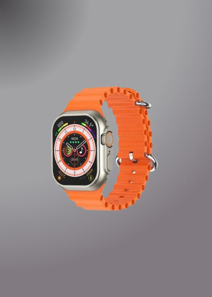 V200 NEW FASHION ULTRA 2.2 LARGE SCREEN IP68 WATERPROOF SPORT SMART WATCH WITH WearFit pro APP ORANGE