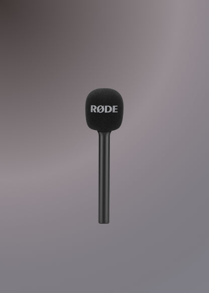 RODE Interview Microphone Handle, Mic Handheld Adaptor With Windshield Foams