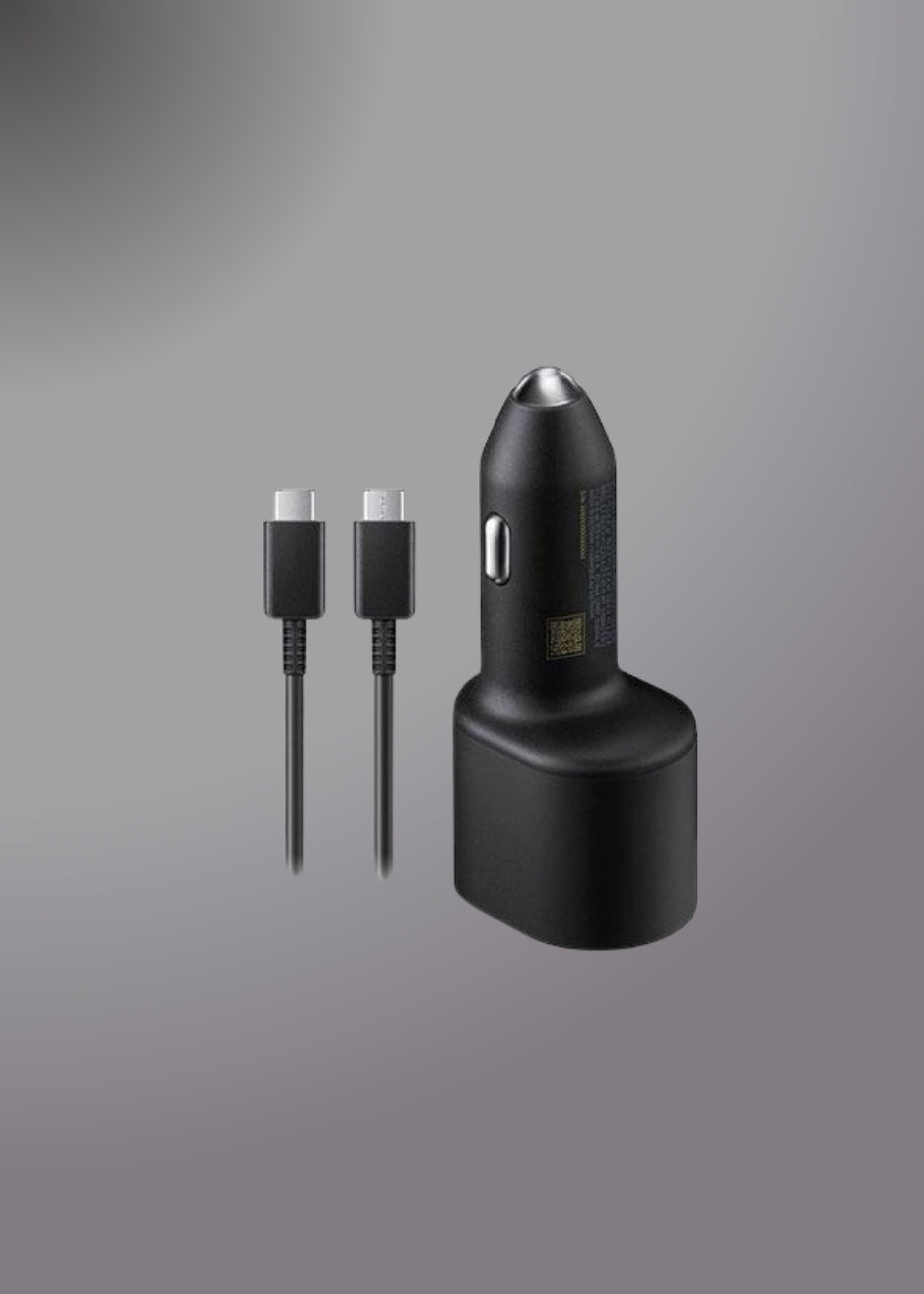 Samsung 45w Pd 15w Usb + 45w Type C Dual Super Fast Car Charger With Cable