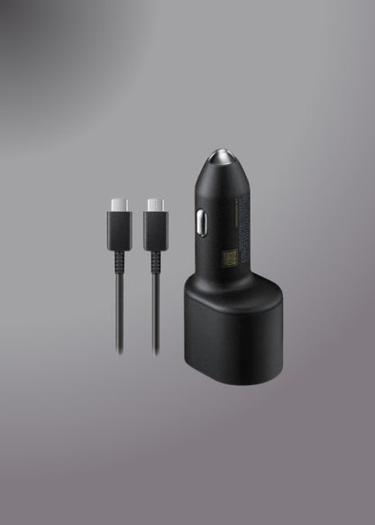 Samsung 45w Pd 15w Usb + 45w Type C Dual Super Fast Car Charger With Cable
