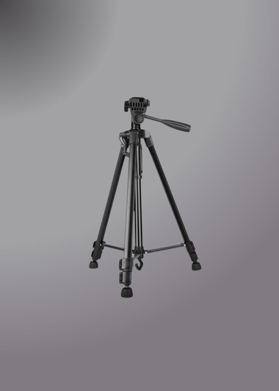 3366 Aluminium Tripod Stand (55-inch) With Mobile Phone Holder