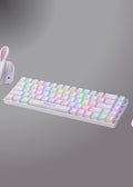 Xtrike Me Gk-995w Wh 68 Keys Wireless 2.4g Bt5.2 Tri Mode Gaming Mechanical Keyboard White