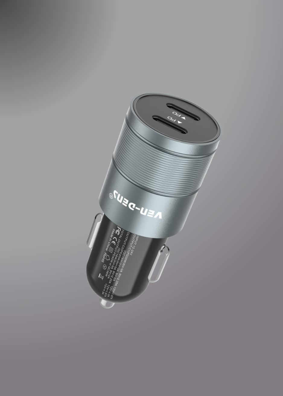 VEN DENS VD-CC005 40W Car Charger PD + QC 3.0