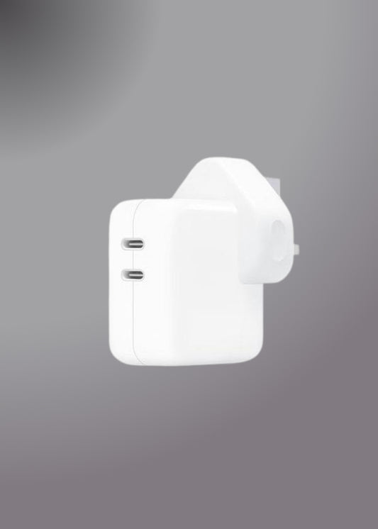IPHONE 35W UK 3 PIN DUAL TYPE C Fast Charging PD ADAPTER