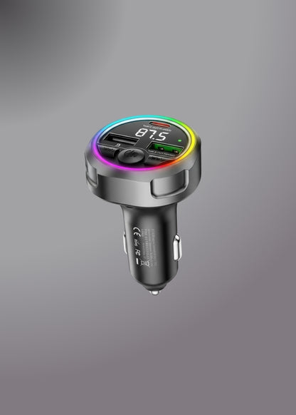 REMAX CC02 48W RGB Frequency Modulated Call Fast Car charger
