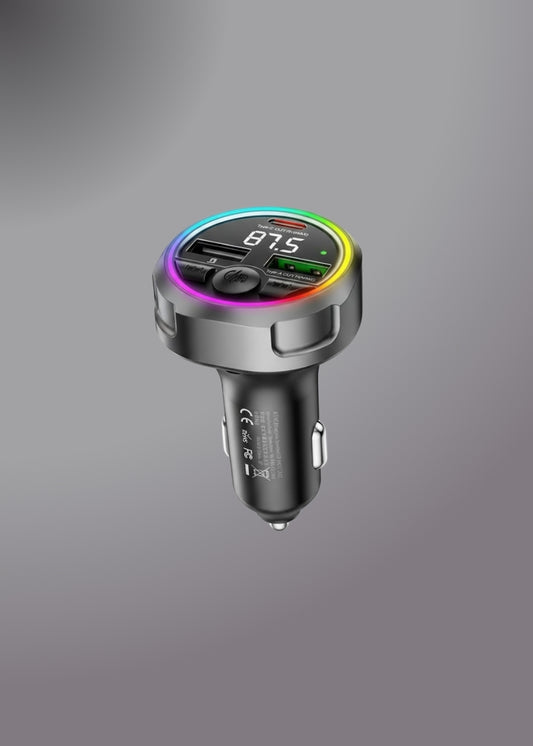REMAX CC02 48W RGB Frequency Modulated Call Fast Car charger