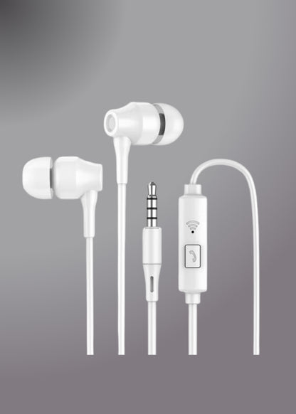 Aspor A202 DC 3.5mm Earphone Smart Surround Mic + Pause Button 1.2m Earphone