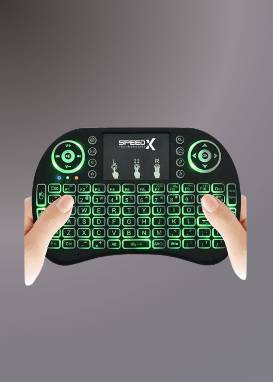 SPEEDX RF 500 MINI TOUCH PAD WIRELESS WITH BACKLIGHT KEYBOARD MOUSE