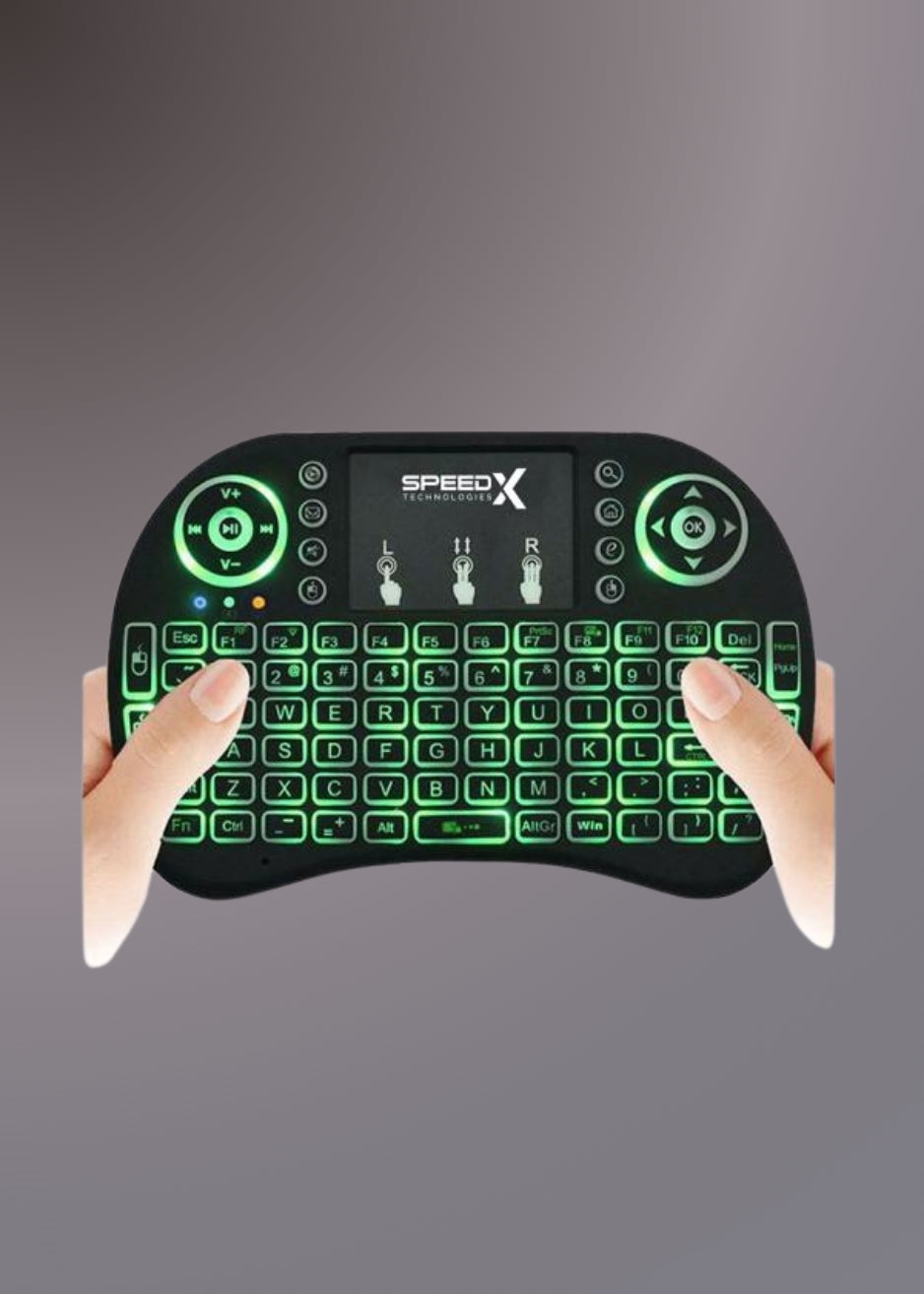 SPEEDX RF 500 MINI TOUCH PAD WIRELESS WITH BACKLIGHT KEYBOARD MOUSE