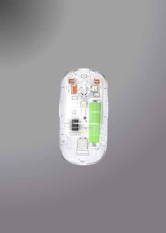 New Transparent Wireless+bluetooth Dual-mode Rechargeable Mouse