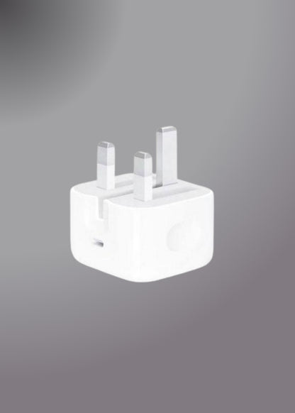 IPHONE 15 PRO MAX 3 PIN (UK PIN) 35W USB-C POWER ADAPTER (Without Packing)