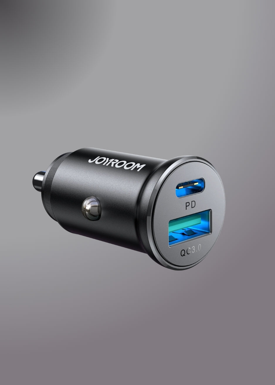JOYROOM JR-CCN03 2USB 24W 2USB mini Metal Car Charger