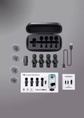 Latest T90 2-in-1 Connectivity 4 Wireless Mic Lavalier Microphone Digital Display Noise Cancelling