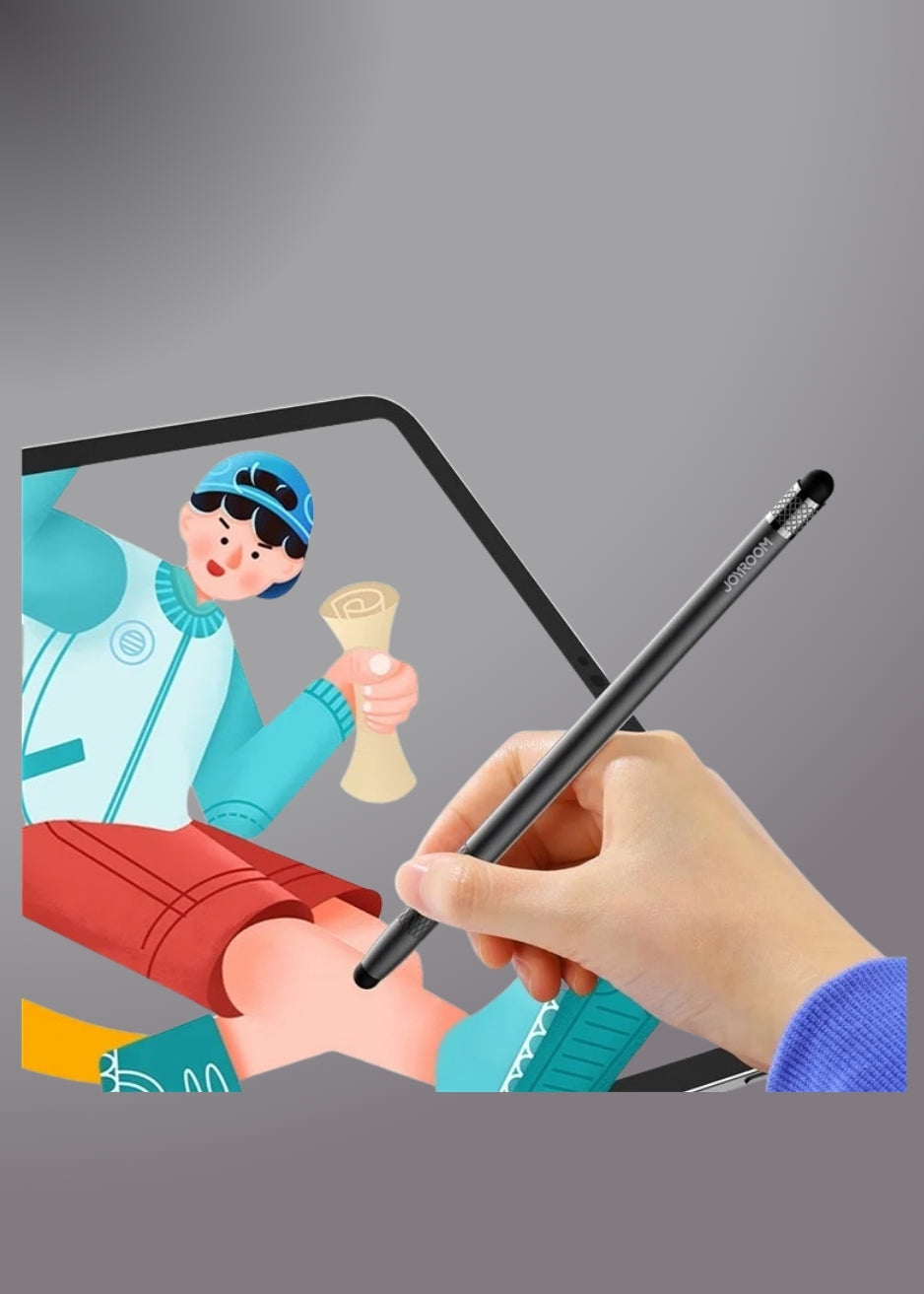 Joyroom Jr-dr01 Dual Tips Passive Stylus Pen For Phones & Tablets (black)
