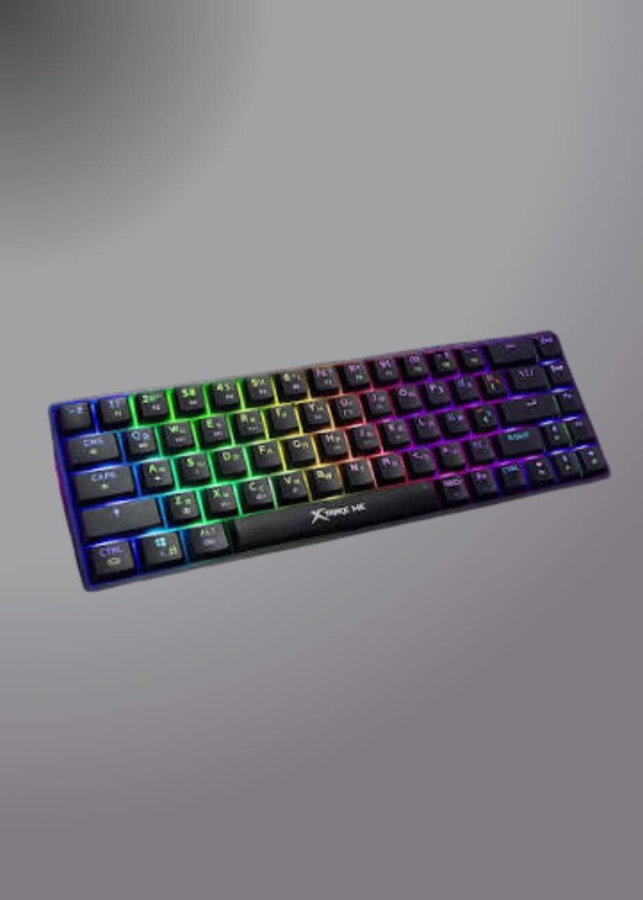 Xtrike Me Gk-995w 68 Keys Wireless 2.4g Bt5.2 Tri Mode Gaming Mechanical Keyboard Black