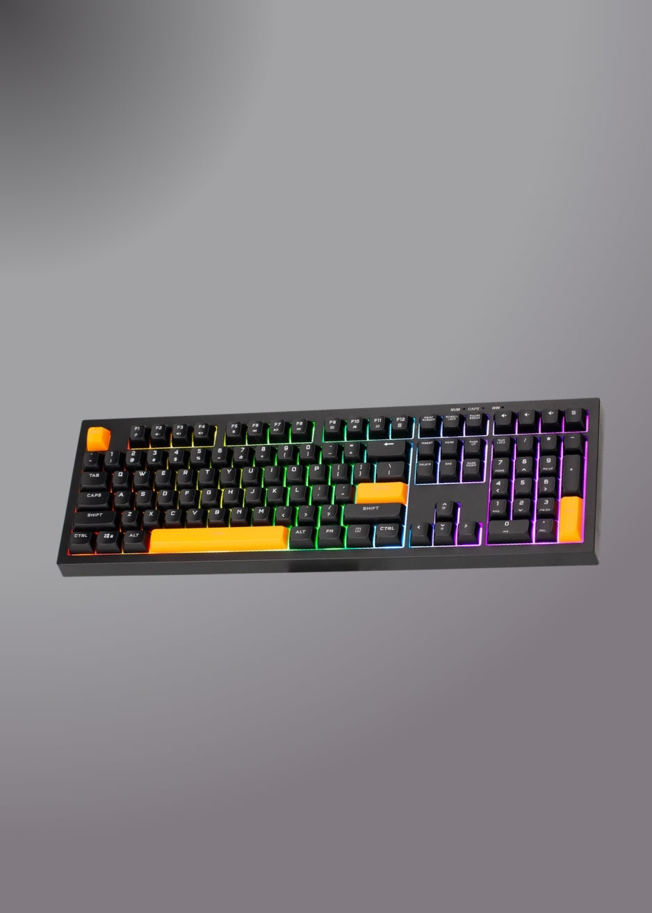 Xtrike Me Kb-512 Bk 108 Key Wired Mechanical Feel Usb-c Keyboard Black
