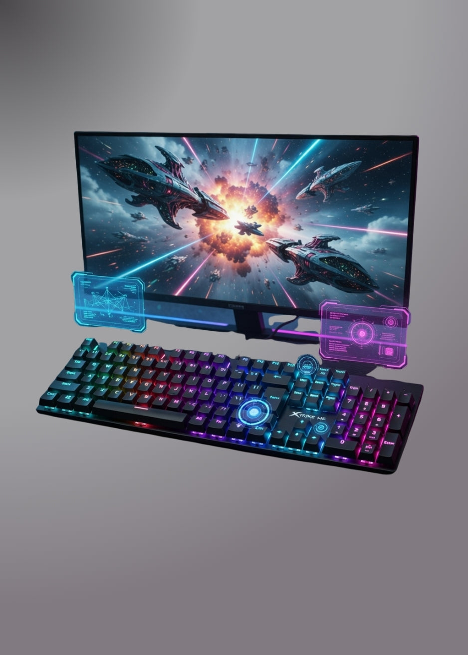 Xtrike Me Gk-803 En 104 Mechanical Keys Gaming Keyboard