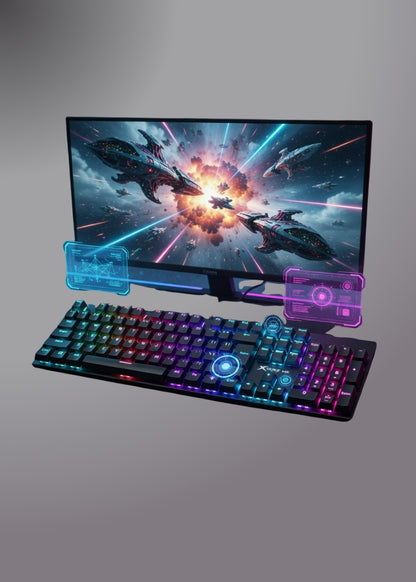 Xtrike Me Gk-803 En 104 Mechanical Keys Gaming Keyboard