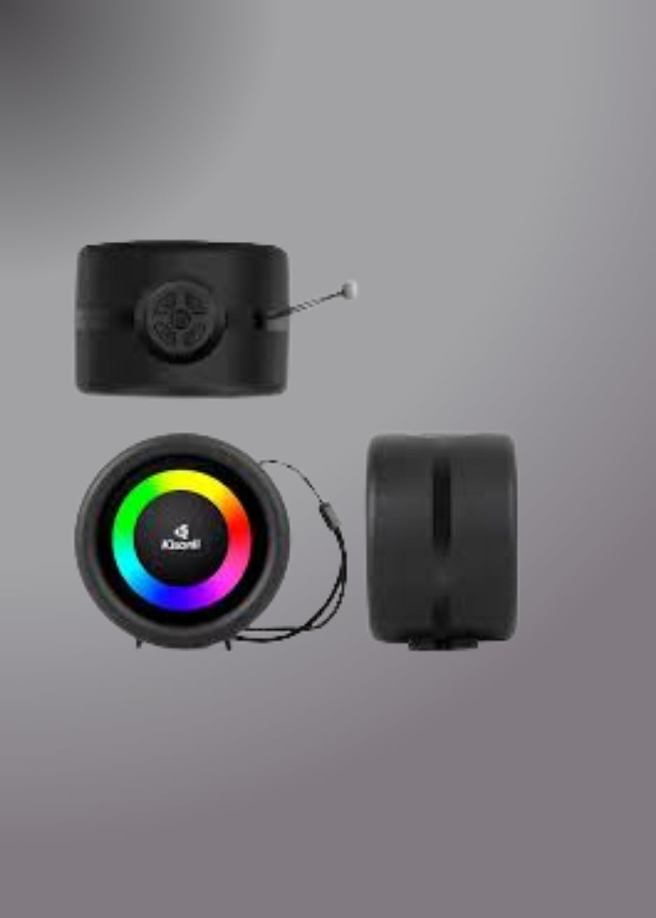 Kisonli S16 Tws Dj Powered Portable Mini Fm Radio Speaker With Soft Cord Handle