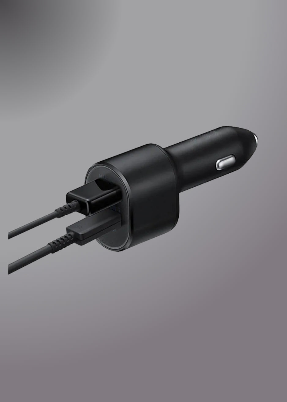 Samsung 45w Pd 15w Usb + 45w Type C Dual Super Fast Car Charger With Cable