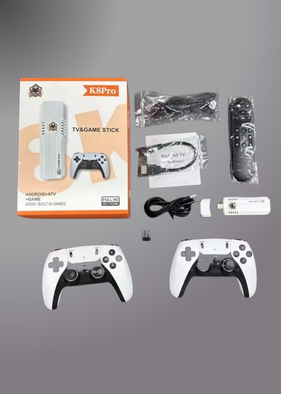 K8 Pro 40000+ Games 8K HD TV Classic Game Stick android12.1 With Console Wireless 2.4G