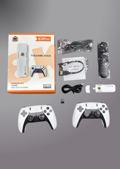 K8 Pro 40000+ Games 8K HD TV Classic Game Stick android12.1 With Console Wireless 2.4G