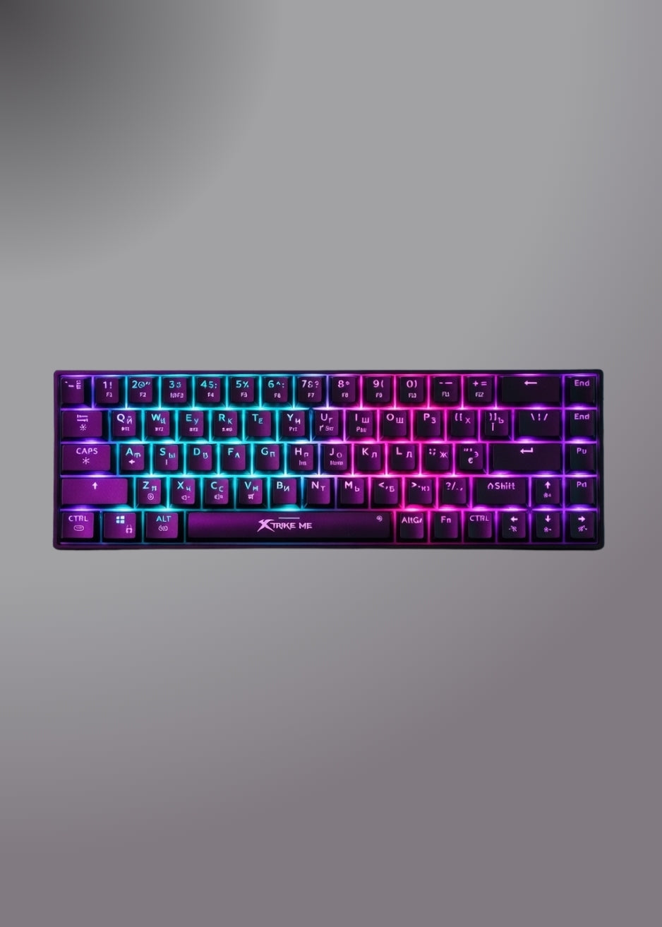Xtrike Me Gk-995w 68 Keys Wireless 2.4g Bt5.2 Tri Mode Gaming Mechanical Keyboard Black