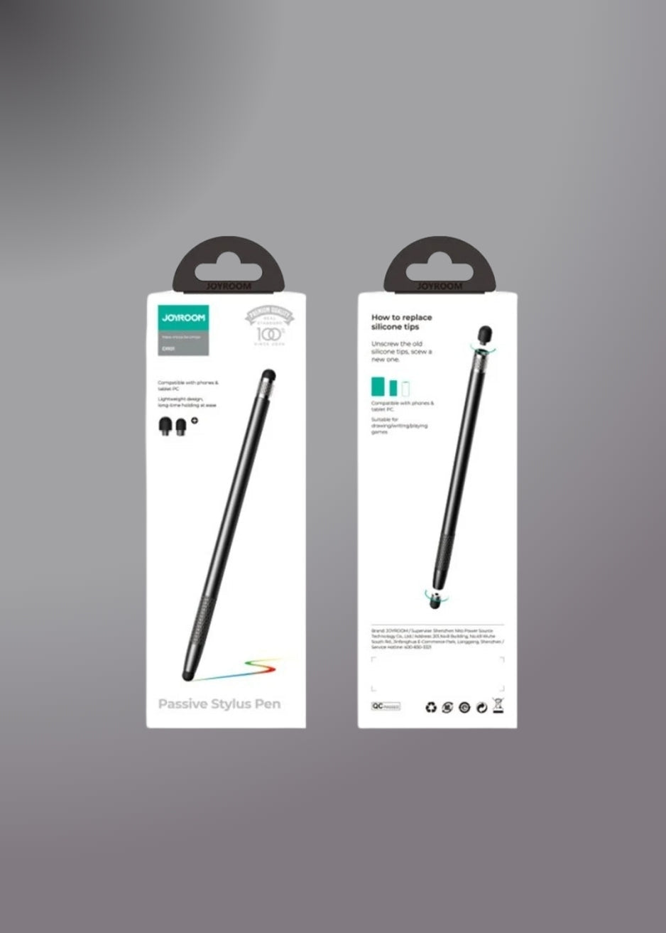 Joyroom Jr-dr01 Dual Tips Passive Stylus Pen For Phones & Tablets (black)