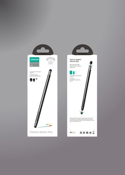Joyroom Jr-dr01 Dual Tips Passive Stylus Pen For Phones & Tablets (black)