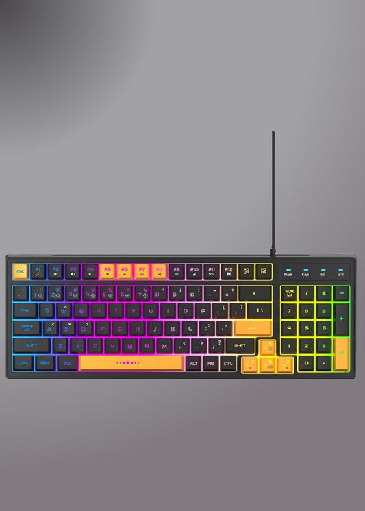 Xtrike Me Kb-512 Bk 108 Key Wired Mechanical Feel Usb-c Keyboard Black