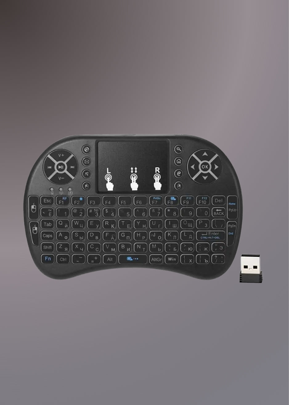 SPEEDX RF 500 MINI TOUCH PAD WIRELESS WITH BACKLIGHT KEYBOARD MOUSE