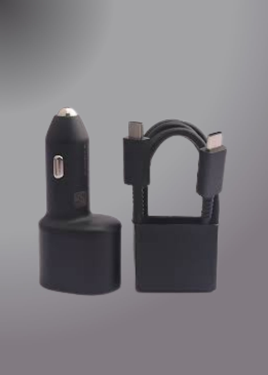 Samsung 45w Pd 15w Usb + 45w Type C Dual Super Fast Car Charger With Cable