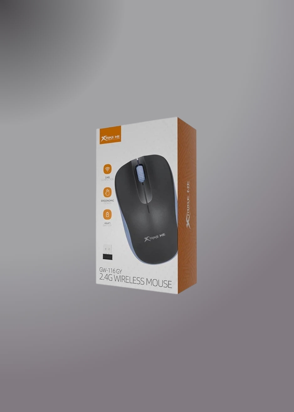 Xtrike Me Gw-116 Gy Wireless 2.4ghz Mouse Grey