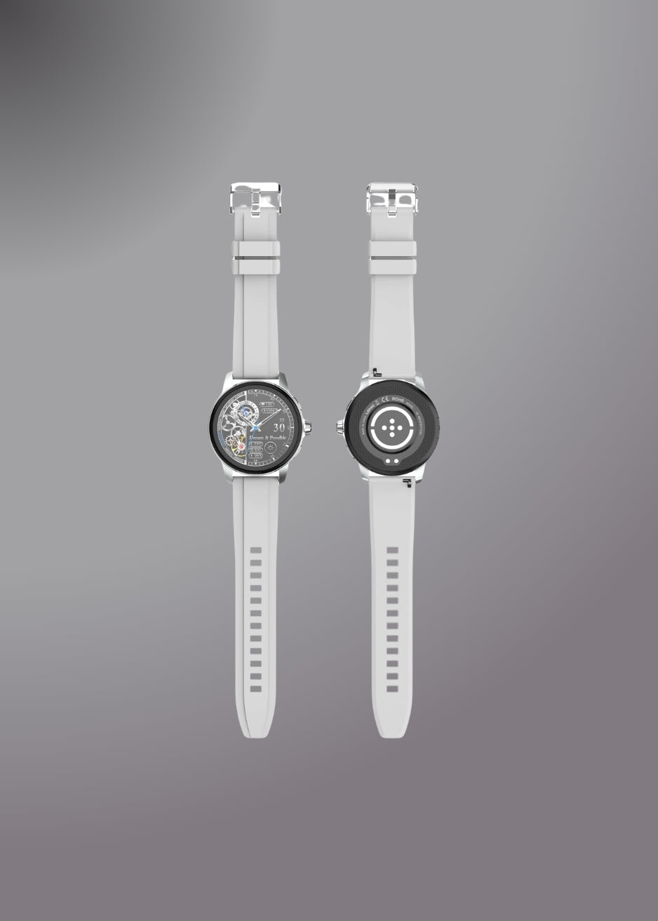 LDNIO SW05 Life & Health Assistant Smartwatch – Circular Display with Magnetic Wireless Charging Silver