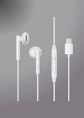 Joyroom-ec05 Type-c Series Half In-ear Wired Earphones-white