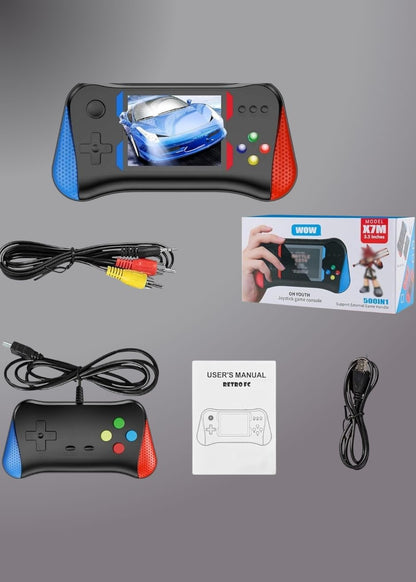 X7m Portable Mini Retro Sup Handheld Game Console 500 Built-in Games