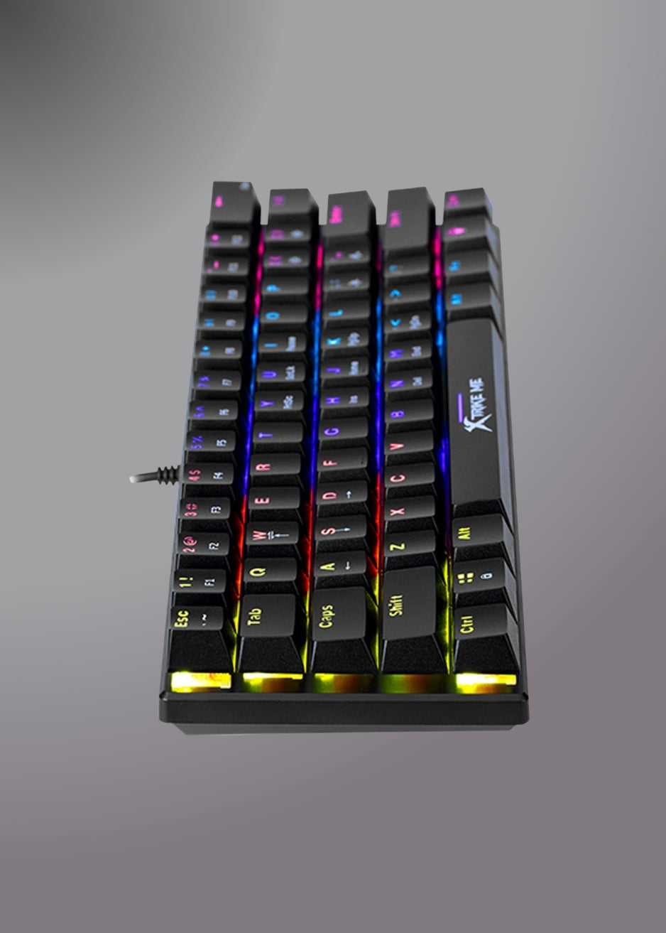 Xtrike Me Gk-916 Rainbow Switch Lights Mechanical Gaming Keyboard 61 Keys
