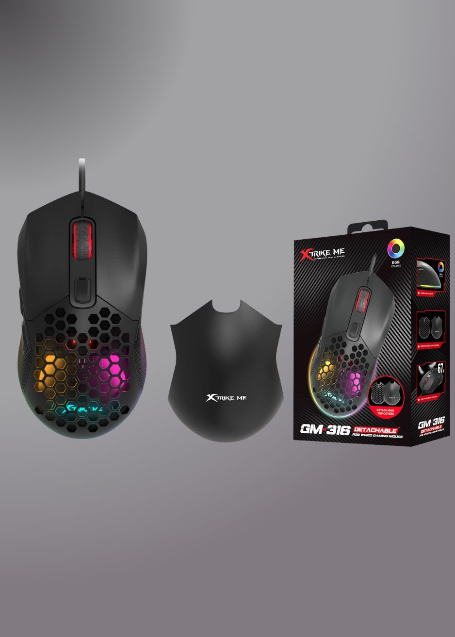 Xtrike Me Gm-316 Wired 7 Buttons Rgb Gaming Mouse