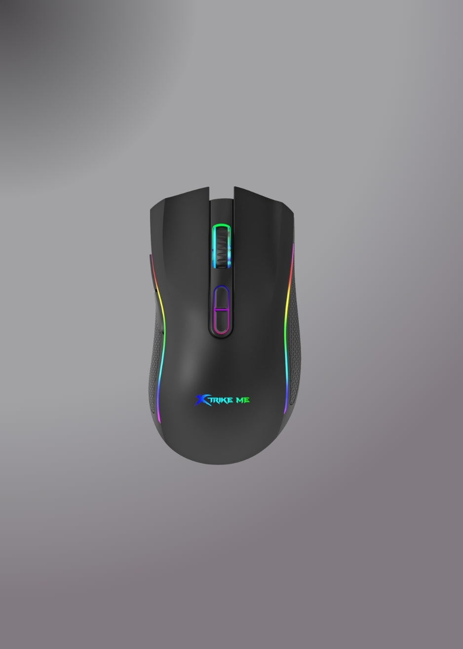 Xtrike Me Gm-314 Bk Wired Gaming Mouse Black/white