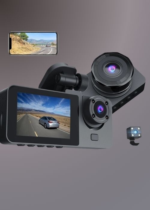 Y15 3-CHANNELS WIFI DASH CAM 1080P HD NIGHT VISION REVERSE CAMERA WITH PARKING MONITOR