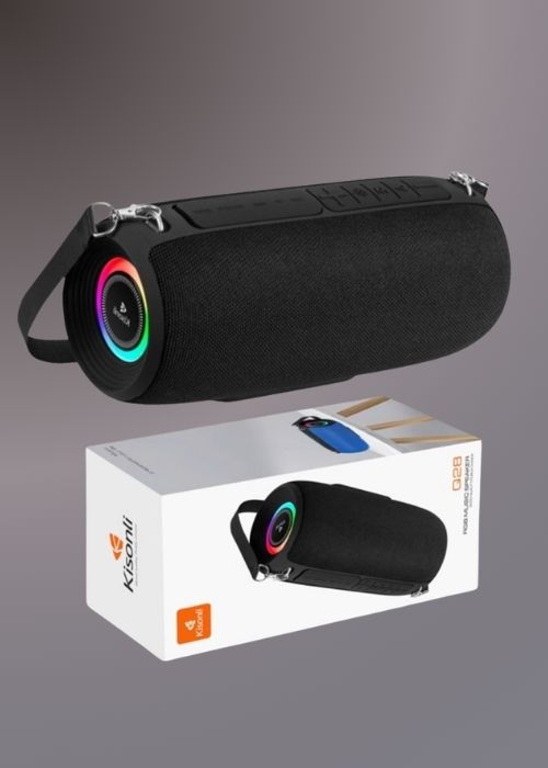 KISONLI Q28 10W BT/FM/USB/TF/TWS/RGB BLUETOOTH SUPER BASS SPEAKER