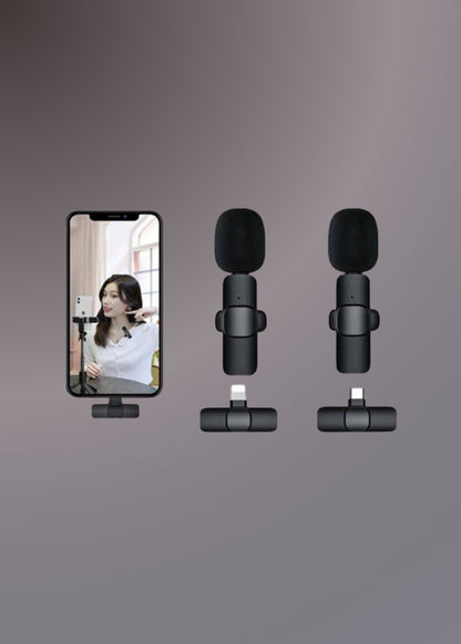 K11 2 IN 1 Collar Wireless Microphone Iphone/Android & Type C Supported