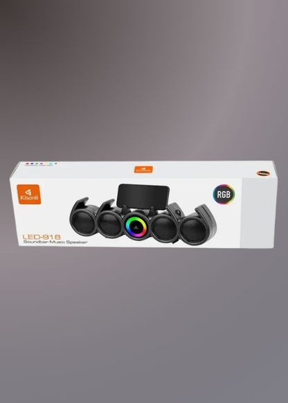 KISONLI I-610 USB HOME THEATER SYSTEM SOUNDBAR SPEAKER FOR PC OR LAPTOP
