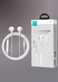 JOYROOM JR-EW01 Wired Series Half In-Ear Wired Earphones-White