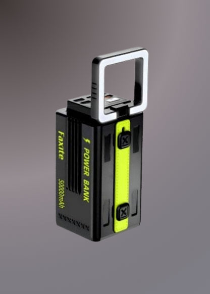 FAXITE Y50 50000MAH 22.5W FAST CHARGING PORTABLE POWER BANK WITH LED LIGHT BLACK