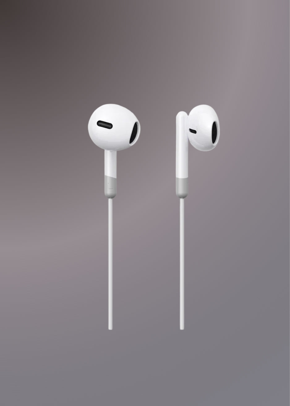 JOYROOM JR-EW01 Wired Series Half In-Ear Wired Earphones-White