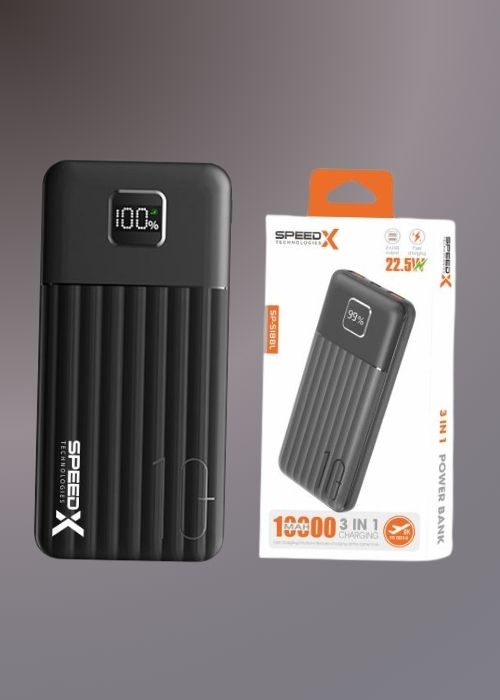 SPEEDX SP-S188L 3IN1 (22.5W) 10000MAH FAST CHARGING POWER BANK