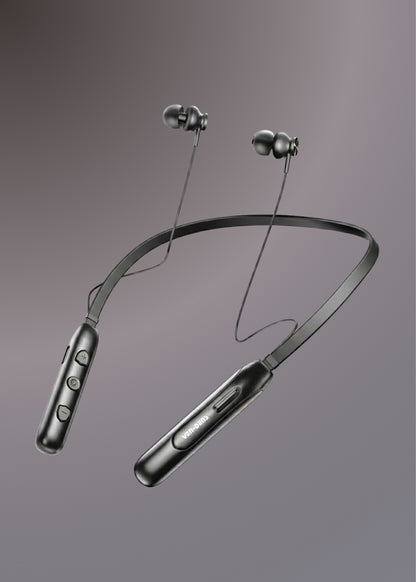 Ven dens VD-BT060 Bluetooth 5.3 Wireless Neckband 10H Talk Time 200mAh Battery, Deep Bass, Built-in Mic, 10m Range