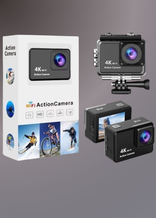 V22 4K ULTRA HD MINI ACTION SPORT CAMERA WATERPROOF WITH WIFI & TOUCH SCREEN