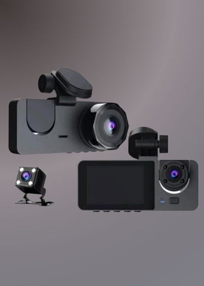 Y15 3-CHANNELS WIFI DASH CAM 1080P HD NIGHT VISION REVERSE CAMERA WITH PARKING MONITOR